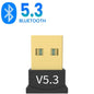 USB Bluetooth Adapter Dongle for PC — Bluetooth 5.4/5.3/5.1/5.0 Wireless Receiver for Speakers, Mouse & Keyboard