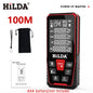 Laser Distance Meter Rangefinder 50m/100m/120m (164/328/394 ft) Rechargeable Laser Measure for Construction & DIY