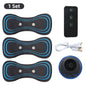 Portable EMS Neck & Body Muscle Stimulator – Low-Frequency TENS Pain Relief Massager with Gel Patches