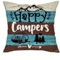 VIKAMA Camping Theme Pillowcase, Country-Style Decorative Cushion pillow Cover, For Sofas, RVs, Camping, Bedroom Home Decoration