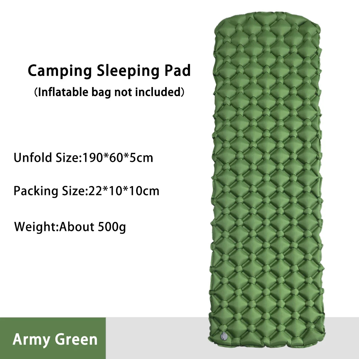 Camping Inflatable Mattress in Tent Folding Camp Bed Sleeping Pad