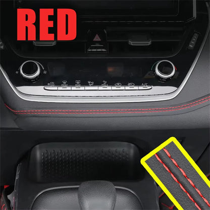 PU Leather Car Trim Braid — Self-Adhesive Decorative Strip for Dashboard & Door, Universal Interior Moulding