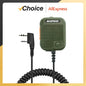 AR-152 PTT Speaker Microphone 2-Pin K-Type Handheld Mic for Two-Way Radios