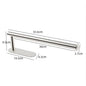 Self-Adhesive Stainless Steel Toilet Paper Holder Matte Black – No-Drill Wall Mount
