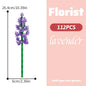 Building block bouquet simulation of flowers female gift assembly,small particle building block children's assembly toy