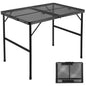 Portable Folding Aluminum Mesh Grill Table for Outdoor Camping, BBQ, RV & Picnic — 23.6 in (60 cm) & 35.4 in (90 cm)