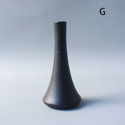 Ceramic Small Flower Bud Vase - Minimalist Japanese-Style Tabletop Home Decor