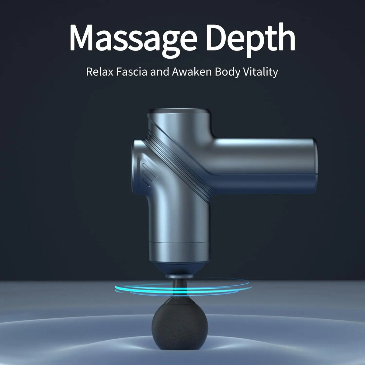LEERCON Mini Massage Gun – Deep Tissue Percussion Massager, Silent Brushless Motor, 6 Speeds, 4 Heads, USB-C, for Women & Men