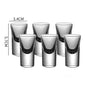 15ml (0.51 fl oz) Thick-Bottom Shot Glasses - 2/6/12 Pack Transparent Liquor & Baijiu Cups