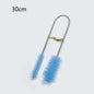 Aquarium Tube Cleaning Brush - Flexible Double-Ended Fish Tank Pipe Cleaner, Stainless Steel Handle with Nylon Bristles, Lengths 12/24/35/61/79 in (30/60/90/155/200 cm)
