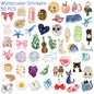 50/100pcs Watercolor Dairy Stickers Decals For Phone Laptop Scrapbook Luggage Helmet DIY Graffiti Aesthetic Stickers Gifts