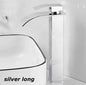 Stainless Steel Deck-Mounted Basin Faucet for Bathroom - Hot & Cold, Classic Style