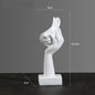 Resin Abstract Mask Statues European Miniature Figurines for Interior Home Office Study Desktop Figure Ornament Decor Gift