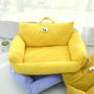 Winter Warm Pet Sofa Bed — Plush Kennel Cushion for Small Dogs & Cats