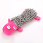 Small Breed Dog Plush Toy 10.2 in (26 cm) Animal Shape Squeaky Chew and Dental Cleaning Toy for Chihuahua Yorkie Bichon Puppies