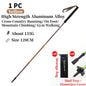 Foldable Quick-Lock 4-Section Trekking Poles Pair – 7075 Aluminum Adjustable 110/120 cm (43.3/47.2 in) EVA Grip Tungsten-Cobalt Tips