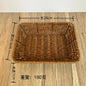 Imitation Rattan Fruit Basket Sundry Storage Basket Hand-Woven Storage Box Home Storage Supplies Tabletop Display Rattan Basket