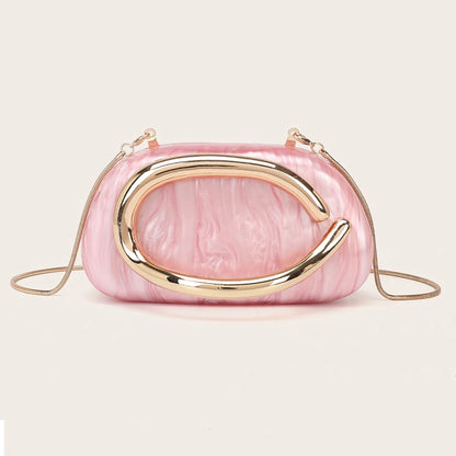 Luxury Metal Box Clutch Bag – Women’s PVC Evening Handbag for Wedding, Bridal, Party & Banquet, Crossbody Shoulder Purse, 11 Colors