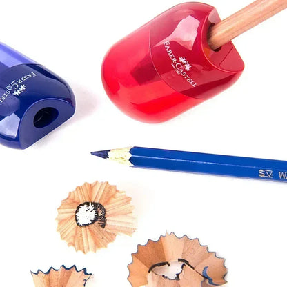 Double and Single Hole Transparent Pencil Sharpener - Creative School Stationery for Kids & Students