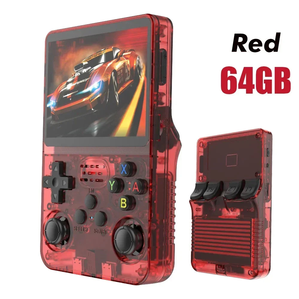 Open Source Retro Handheld Game Console Linux Portable Pocket Player 3.5-inch (8.9 cm) IPS Screen, 64GB or 128GB Preloaded Games