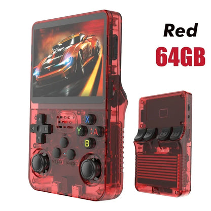 Open Source Retro Handheld Game Console Linux Portable Pocket Player 3.5-inch (8.9 cm) IPS Screen, 64GB or 128GB Preloaded Games