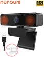 1080P FHD 60FPS Webcam with Microphone & Privacy Cover — 90° Wide-Angle USB Plug-and-Play for PC, Mac & Laptop
