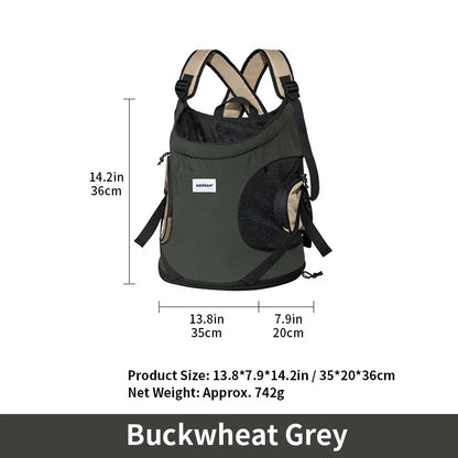 Breathable Front-Carrier Pet Backpack Chest Dog & Cat Carrier Shoulder Bag