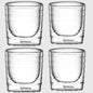 Double Wall Heat-Resistant Glass Coffee & Tea Mug, Clear Insulated Cup — 85ml (3oz) / 150ml (5oz) / 350ml (12oz), Single or 2/4/6 Pack