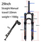 120mm (4.7in) Travel Mountain Bike Air Fork 27.5/29 in, 32mm (1.26in) Stanchion Magnesium Alloy Suspension - Orange