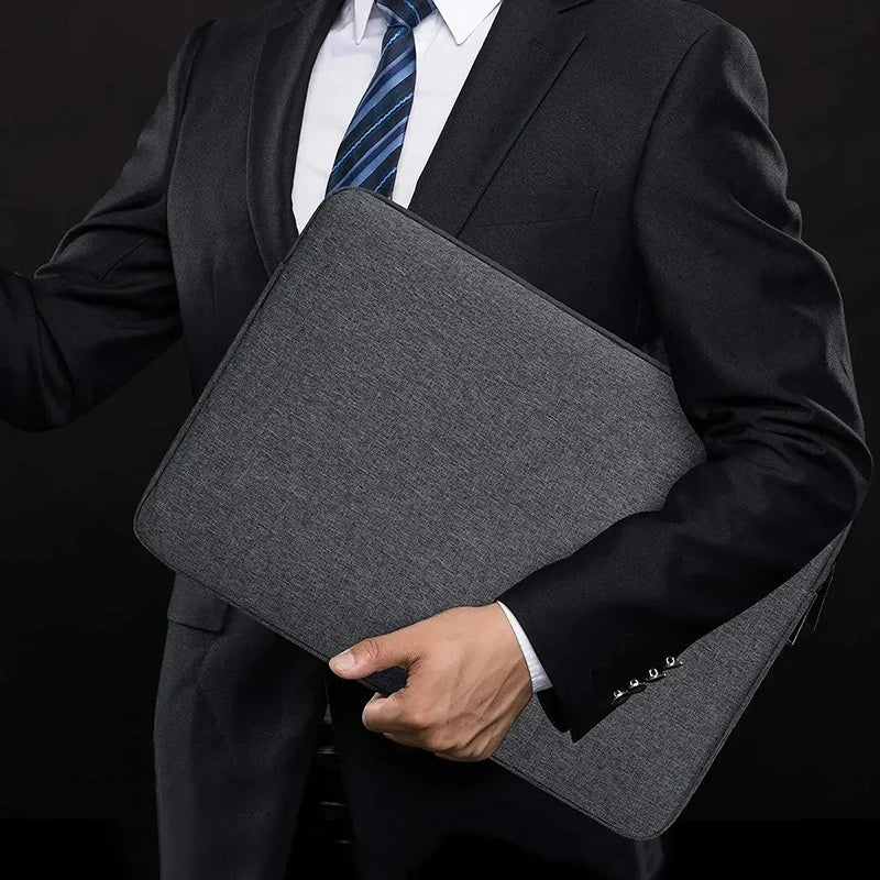 Waterproof Canvas Laptop Sleeve 11–15.6 Inch — Padded Protective Case