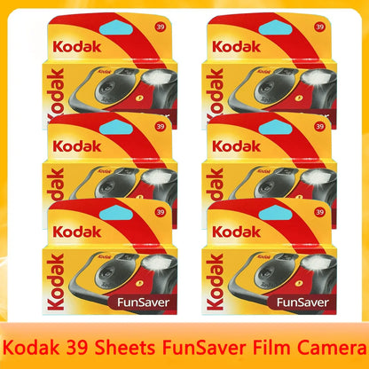 Disposable Single-Use 35mm Film Camera with Flash — 27 or 39 Exposures, ISO 800
