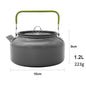 Portable Aluminum Camping Kettle (0.8–2.5L / 27–85 fl oz) — Lightweight Tea & Coffee Kettle for Hiking, Fishing, Picnic & Outdoor Cooking