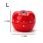 Tomato Kitchen Timer Pomodoro Mechanical Countdown Alarm for Cooking & Productivity
