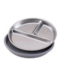 Stainless Steel Baby Plate with Detachable Suction Silicone Tray – Food-Grade Non-Slip Feeding Bowl for Infants & Toddlers