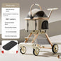 Detachable Pet & Baby Stroller - Portable One-Click Fold, Lightweight Universal Travel Stroller