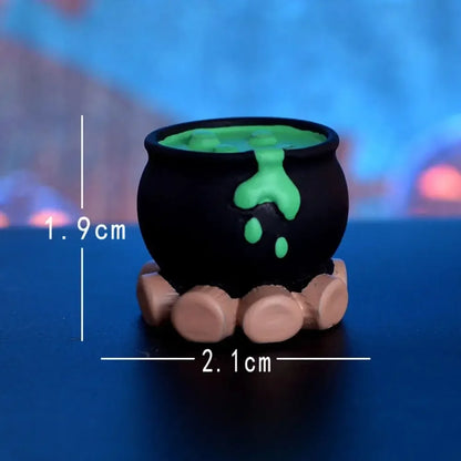 Halloween Resin Miniature Figurines - Pumpkin & Ghost Styles