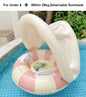 Kids Inflatable Swim Ring Float Pants – Retro Striped Pool Tube Seat for Ages 3-6