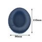 Oval Replacement Ear Pads for Headphones - Leather Foam Cushions, Multiple Sizes (60x70 to 90x110 mm / 2.36x2.76 to 3.54x4.33 in)