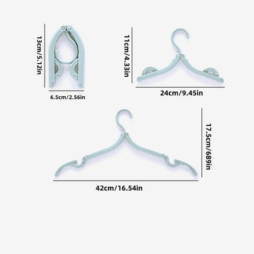 5/10PCS Foldable Portable Clothes Hangers – Travel & Home Storage Rack