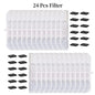 6/12/16/20/24-Pack Cat Water Fountain Replacement Filters with Pre-Filter Sponges – Activated Carbon & Ion Exchange