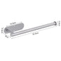 Stainless Steel No-Drill Self-Adhesive Wall-Mount Paper Towel & Toilet Roll Holder