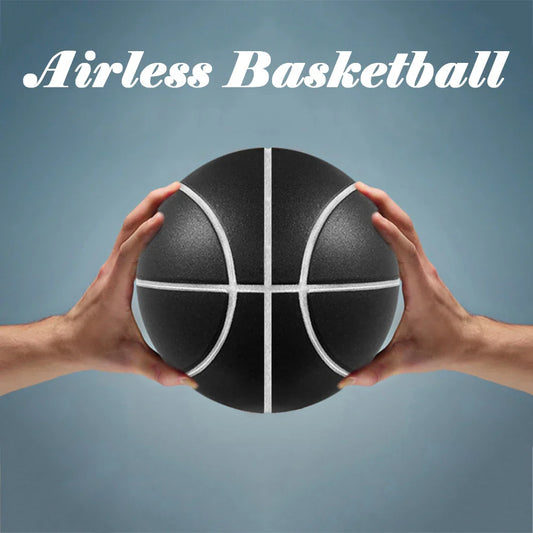 Silent Foam Basketball for Indoor Play — Airless, Sizes 5/6/7
