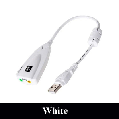 USB 7.1 External Sound Card – Virtual 7.1 Audio Adapter for PC Gaming, Plug-and-Play