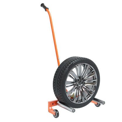 HiMISS 350 lb Adjustable Tire Dolly with 38 in Handle