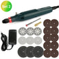 12V 24W Mini Electric Rotary Tool 2000-18000 RPM Handheld Drill Grinder with Precision Chuck