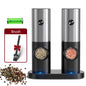 Electric Automatic Salt & Pepper Grinder Set — Battery-Powered Mill with LED Light & Adjustable Coarseness