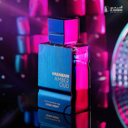 Al Haramain Amber Oud Dubai Night EDP – Unisex Luxury Arabian Perfume, Bergamot, Saffron & Tonka Bean, 60ml / 2 oz
