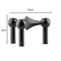 Nordic 3-Arm Metal Taper Candle Holder - Modern Vintage Candelabra for Skinny Stick Candles (Fits ≤1.2 cm / 0.47 in)