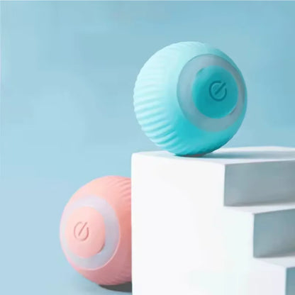 Automatic Rolling Cat Ball Toy - Interactive Self-Moving Smart Kitten Toy for Indoor Play