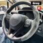 2-Pack Carbon Fiber Silicone Steering Wheel Covers 38 cm (15 in) Anti-Slip Universal Car Interior